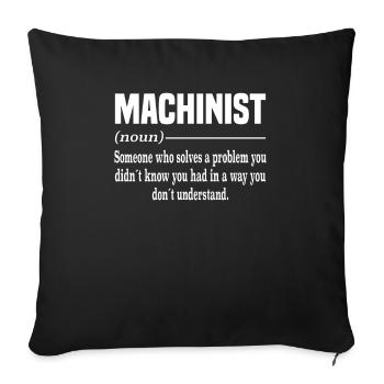 Cnc Mechanist Maschinist Tolerance Issues - Sofakissenbezug 45 x 45 cm - Schwarz - Vorne