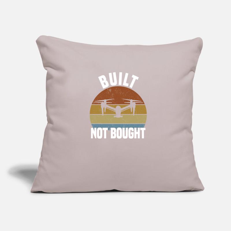 Drone Pilot Fpv Quadcopter Racing Drone Flying Sofa pillowcase 17,3'' x 17,3'' (45 x 45 cm)