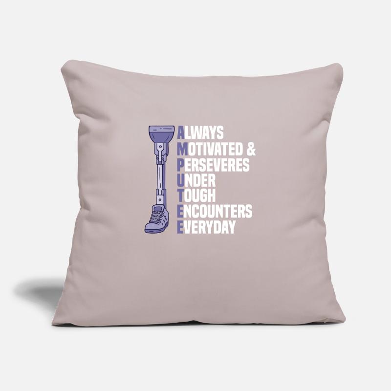 Leg amputee amputation support Sofa pillowcase 17,3'' x 17,3'' (45 x 45 cm)