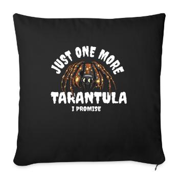 Tarantula Pet Arachnid - Sofa pillowcase 17,3'' x 17,3'' (45 x 45 cm) - black - Front