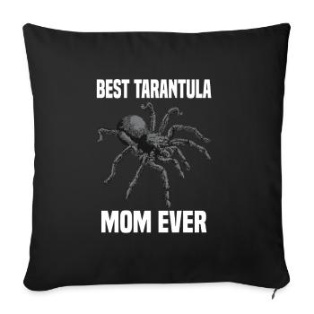 Tarantula Pet Arachnid - Sofa pillowcase 17,3'' x 17,3'' (45 x 45 cm) - black - Front