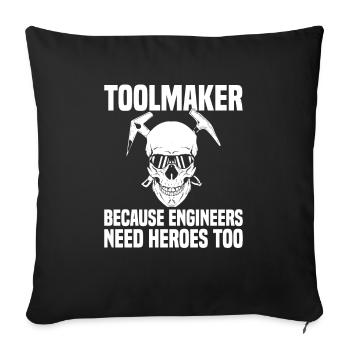 Cnc Mechanist Maschinist Tolerance Issues - Sofakissenbezug 45 x 45 cm - Schwarz - Vorne