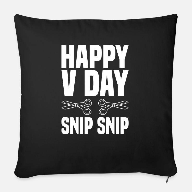 Vasectomy baby surgery in retirement Shooting - Sofa pillowcase 17,3'' x 17,3'' (45 x 45 cm) - black