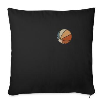 Sports de basket-ball - Housse de coussin décorative 45 x 45 cm - noir - Devant