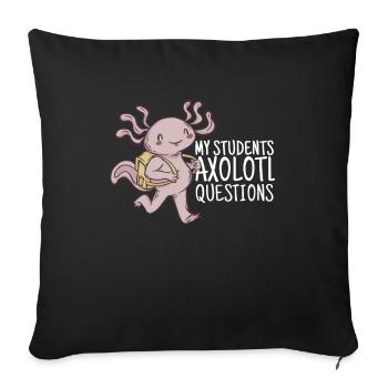 Art teacher School of Painting Artist Brushes - Sofa pillowcase 17,3'' x 17,3'' (45 x 45 cm) - black - Front