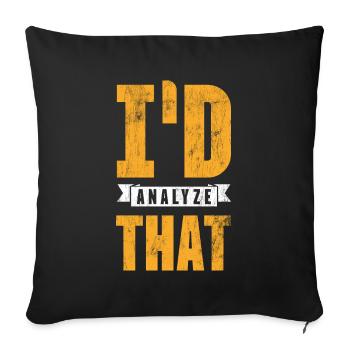 I would analyze that, investigators - Sofa pillowcase 17,3'' x 17,3'' (45 x 45 cm) - black - Front