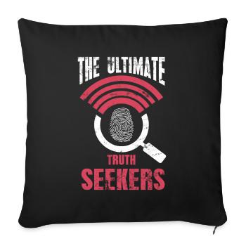 The Ultimate Truth Seekers, Forensic Experts - Sofa pillowcase 17,3'' x 17,3'' (45 x 45 cm) - black - Front