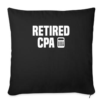 Cpa Accounting Exam Certified Tax Season Preparer - Sofakissenbezug 45 x 45 cm - Schwarz - Vorne