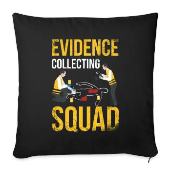 Evidence Collection Squad, Ermittler - Sofakissenbezug 45 x 45 cm - Schwarz - Vorne