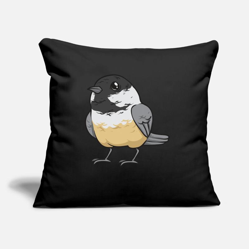 Bird Chickadee Bird Watching Sofa pillowcase 17,3'' x 17,3'' (45 x 45 cm)
