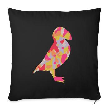 Puffin Puffin Children Puffin - Sofa pillowcase 17,3'' x 17,3'' (45 x 45 cm) - black - Front