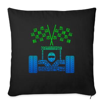 Racing Car Sports Car Boys Motorsport Racing Cars - Sofa pillowcase 17,3'' x 17,3'' (45 x 45 cm) - black - Front