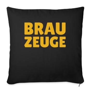Brewman Beer Drinker - Sofakissenbezug 45 x 45 cm - Schwarz - Vorne
