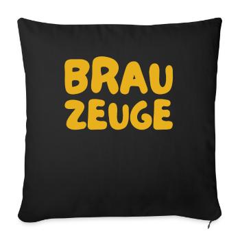 Brewman Beer Drinker - Sofakissenbezug 45 x 45 cm - Schwarz - Vorne