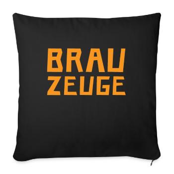 Brewman Beer Drinker - Sofakissenbezug 45 x 45 cm - Schwarz - Vorne