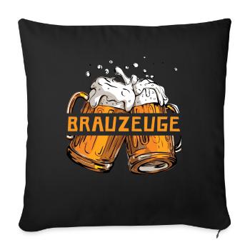 Brewman Beer Drinker - Sofakissenbezug 45 x 45 cm - Schwarz - Vorne