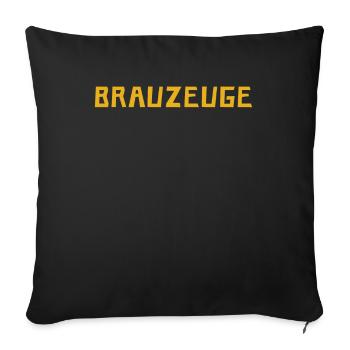 Brewman Beer Drinker - Sofakissenbezug 45 x 45 cm - Schwarz - Vorne