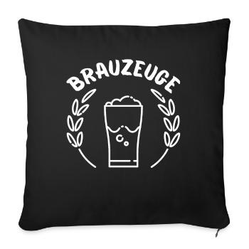 Brewware-biertrinker - Sofakissenbezug 45 x 45 cm - Schwarz - Vorne