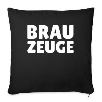 Brewman Beer Drinker - Sofakissenbezug 45 x 45 cm - Schwarz - Vorne
