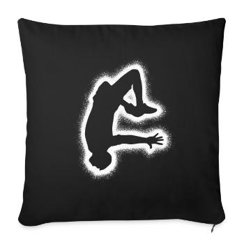 Freerunning Parkour Running Boys Freerunner - Sofa pillowcase 17,3'' x 17,3'' (45 x 45 cm) - black - Front