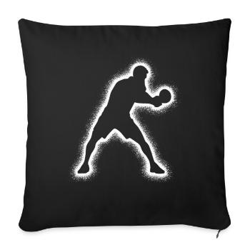 Joueurs de tennis de table Joueurs de tennis de table Hommes - Housse de coussin décorative 45 x 45 cm - noir - Devant