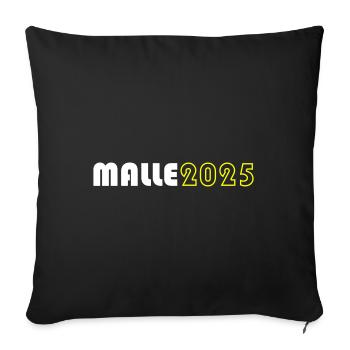 Malle 2025 - Sofa pillowcase 17,3'' x 17,3'' (45 x 45 cm) - black - Front