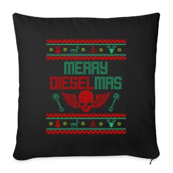 Diesel Power Gear Diesel Brother Powerstroke Shirt - Housse de coussin décorative 45 x 45 cm - noir - Devant