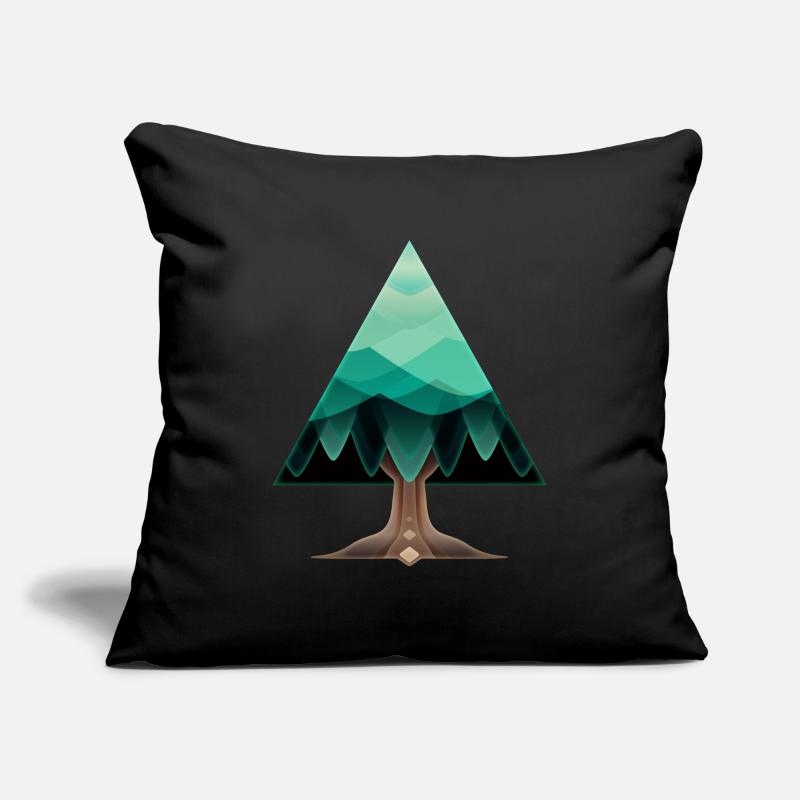 The triangular tree Sofa pillowcase 17,3'' x 17,3'' (45 x 45 cm)