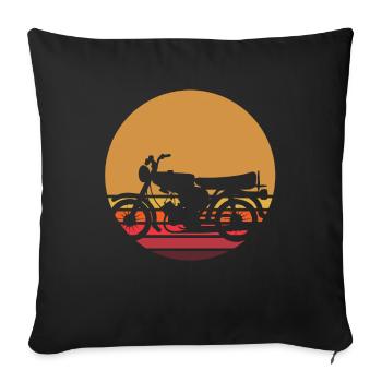 Simson S51 Fan Mobylette cadeau chemise - Housse de coussin décorative 45 x 45 cm - noir - Devant