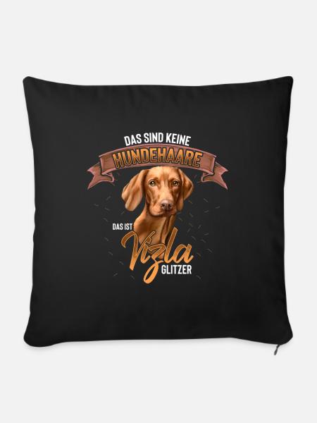 Vizsla Hund Hunderasse Geschenk - Sofakissenbezug 45 x 45 cm - Schwarz
