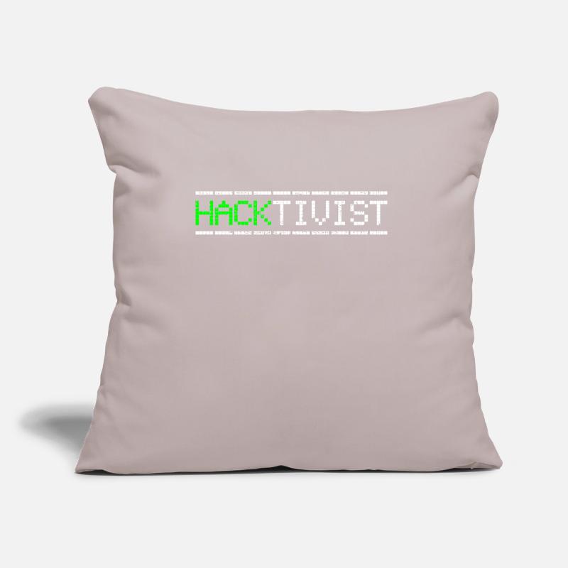 Hacker hacktivist Sofa pillowcase 17,3'' x 17,3'' (45 x 45 cm)