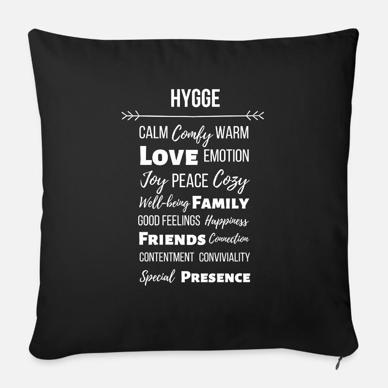 Fun - Sofa pillowcase 17,3'' x 17,3'' (45 x 45 cm) - black