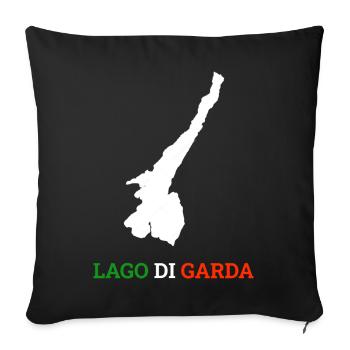 Lake Garda Lago Di Garda Holiday Gift - Sofa pillowcase 17,3'' x 17,3'' (45 x 45 cm) - black - Front