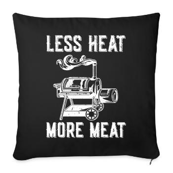 BBQ - Sofa pillowcase 17,3'' x 17,3'' (45 x 45 cm) - black - Front