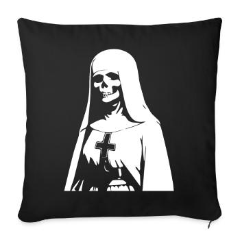 Supernatural Nun T-Shirts for the Fearlessly Myst - Sofa pillowcase 17,3'' x 17,3'' (45 x 45 cm) - black - Front