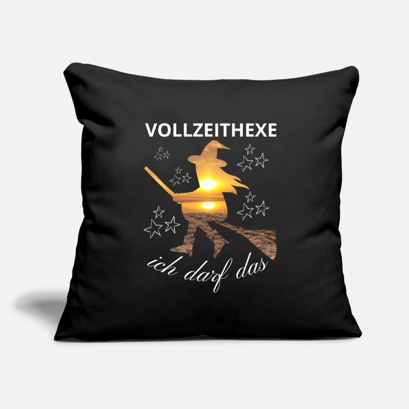 VOLLZEITHEXE ich darf das HEXE HEXEN hexen Sofakissenbezug 45 x 45 cm