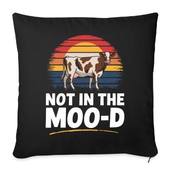 Éleveur de vaches Ferme Éleveur de vaches - Housse de coussin décorative 45 x 45 cm - noir - Devant