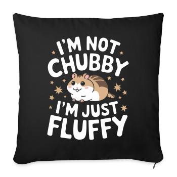 Hamster - Housse de coussin décorative 45 x 45 cm - noir - Devant