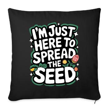 Gardener Garden Plants Gardening - Sofa pillowcase 17,3'' x 17,3'' (45 x 45 cm) - black - Front