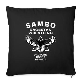 Sambo Dagestan Wrestling - Sofakissenbezug 45 x 45 cm - Schwarz - Vorne