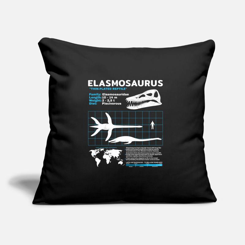 Fiche d’information sur Elasmosaurus Housse de coussin décorative 45 x 45 cm