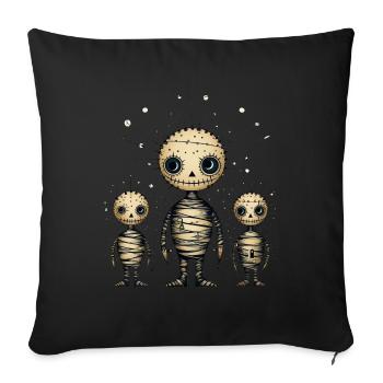 Mystical Voodoo Doll Style for Urban Elegance - Sofa pillowcase 17,3'' x 17,3'' (45 x 45 cm) - black - Front
