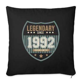 anniversary 1992 legendary 30 years - Sofa pillowcase 17,3'' x 17,3'' (45 x 45 cm) - black - Front