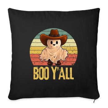 Halloween Ghost Cowboy - Sofa pillowcase 17,3'' x 17,3'' (45 x 45 cm) - black - Front