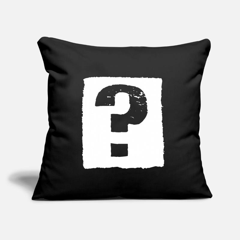 Point d’interrogation ! Housse de coussin décorative 45 x 45 cm