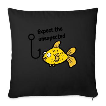 Fishing Fishing Fishing Angler Gift Fishing - Sofa pillowcase 17,3'' x 17,3'' (45 x 45 cm) - black - Front