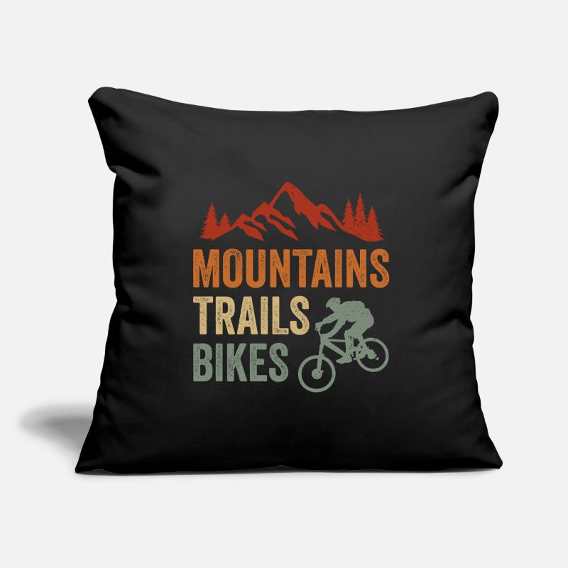 Mountain Biking MTB Downhill Mountain Biker Sofa pillowcase 17,3'' x 17,3'' (45 x 45 cm)