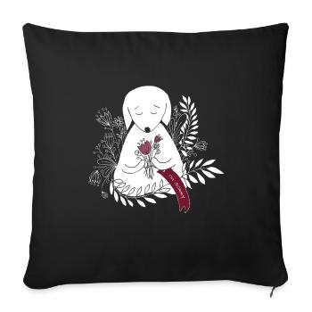 Pardon - Housse de coussin décorative 45 x 45 cm - noir - Devant