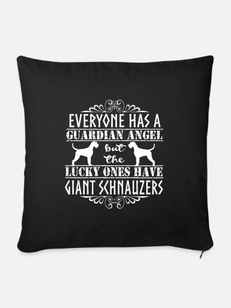 giantschnauangels - Sofakissenbezug 45 x 45 cm - Schwarz