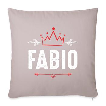 Fabio - Sofa pillowcase 17,3'' x 17,3'' (45 x 45 cm) - light taupe - Front